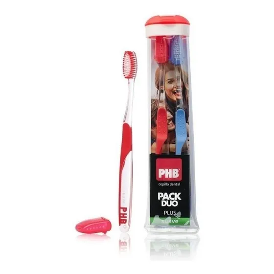 Phb Plus Pack Duo Cepillo Dental Suave + Estuche