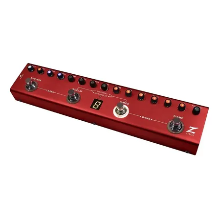 Pedal Multiefeitos Ziron Station G Reverb Delay USB-C Guitarra Elétrica