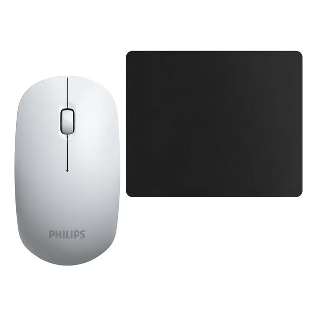 Kit Mouse Philips + Pad Inalambrico Usb Combo