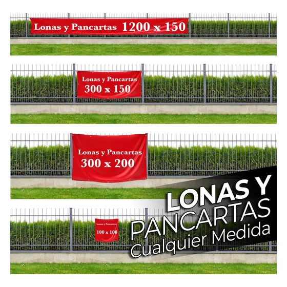 Pancartas Lonas Full Color Cualquier Medida Ccs