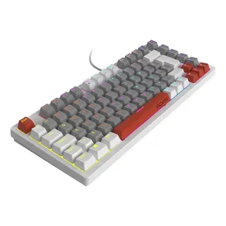 Teclado Gamer MecĂąnico Pcyes Ptkrwg75rd Kirin Branco Teclado Gamer MecĂąnico Pcyes Ptkrwg75rd Kirin Branco