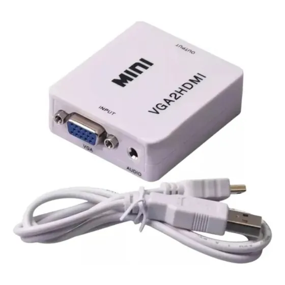 Convertidor Vga A Hdmi / Tv / Pc / Laptop