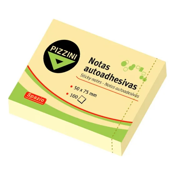 Notas Adhesivas Post It Pizzini 50x75mm X 100 Hojas
