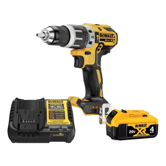 Parafusadeira A Bateria 4ah 20v Dewalt Dcd796 Carreg Dcb1104