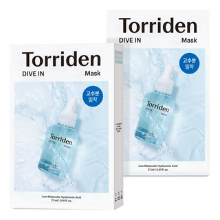Máscaras De Lençol Facial Torriden Dive-in Hyaluronic Acid X Máscaras De Lençol Facial Torriden Dive-in Hyaluronic Acid X