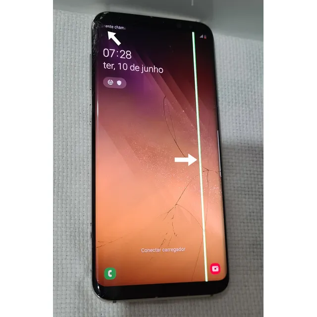 Samsung Galaxy S8+ 64gb Sm-g955f Usado (com Defeitos Natela) Dourado