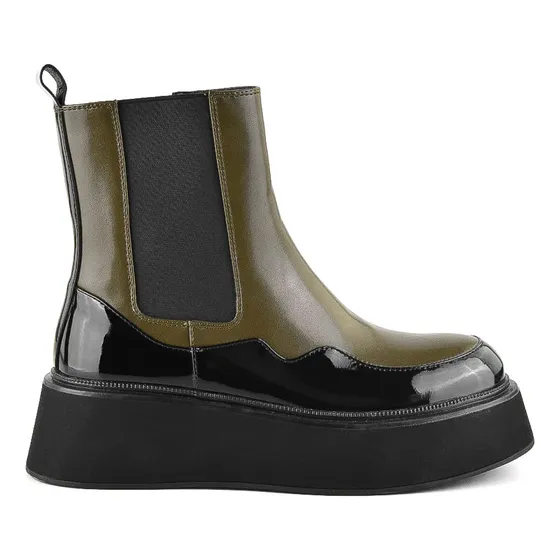 Bota Casual Taco Bajo Korium Olivia