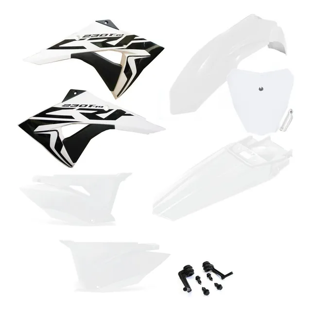 Kit Plástico Crf 230 Biker Next Number Plate Tampas Laterais
