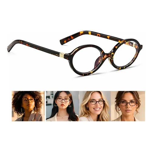Miu Miu Mu Mu 01xv Vau101 Honey Round Eyeglasses Rxable | MercadoLivre