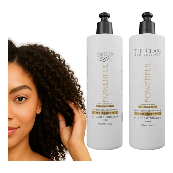 Kit Gelatina E Leave-in Powerful Cachos Crespos The Class