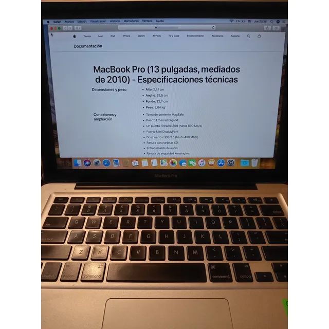 Macbook Pro 13 Apple Intel 2.4ghz 16gb Ram 240gb Ssd Win/ios