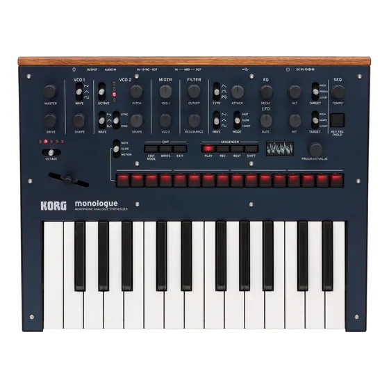 Teclado Sintetizador Analogico Korg Monologue Blue