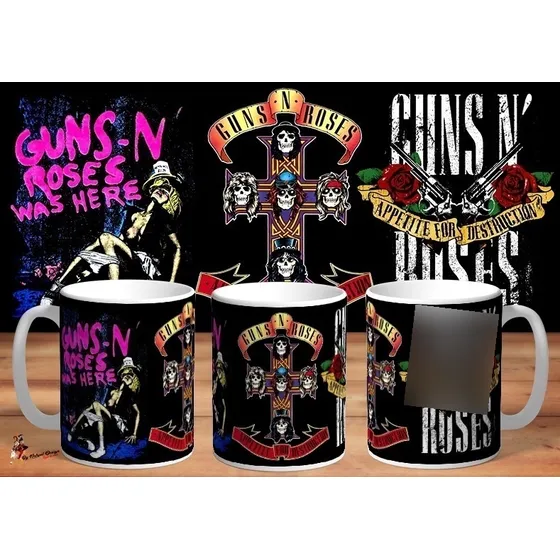 Taza Guns N Roses Appetite For Destruction 4k Art