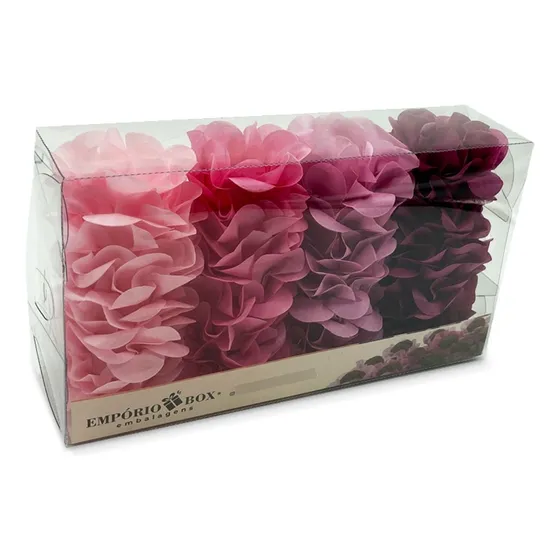 Forminhas De Doces Flor De Seda Casamento Aniversário 40 Un Cor Rosa/marsala
