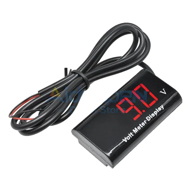 Voltímetro Resistente Al Agua Moto O Auto Cc 8v-18v