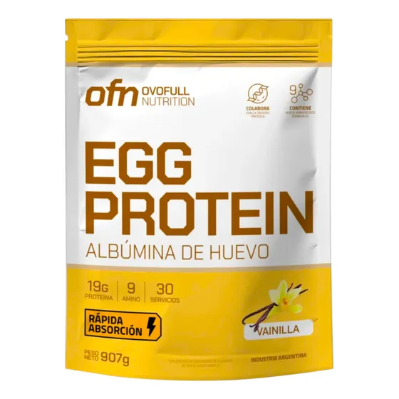 Egg Protein 2lb Ovofull Nutrition Albúmina Huevo Sin Lactosa
