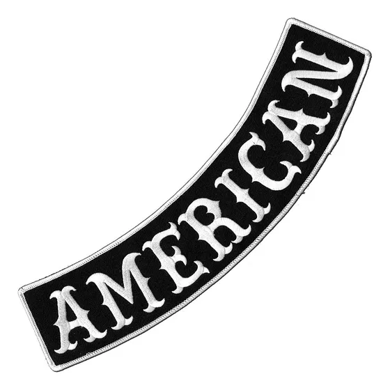 Chaqueta Motociclista Bordada Americana Parche Hierro Parte