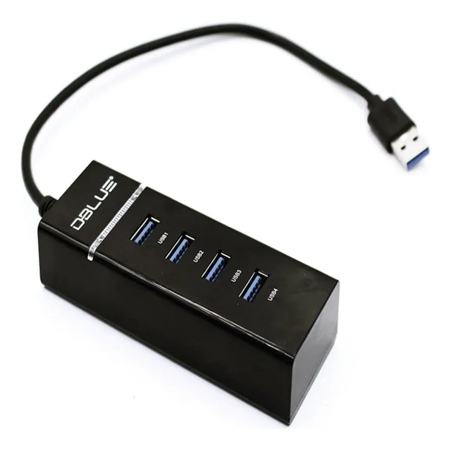 Mini Hub Usb 3.0/ 4 Puertos. Transferencia 5gbps Dblue