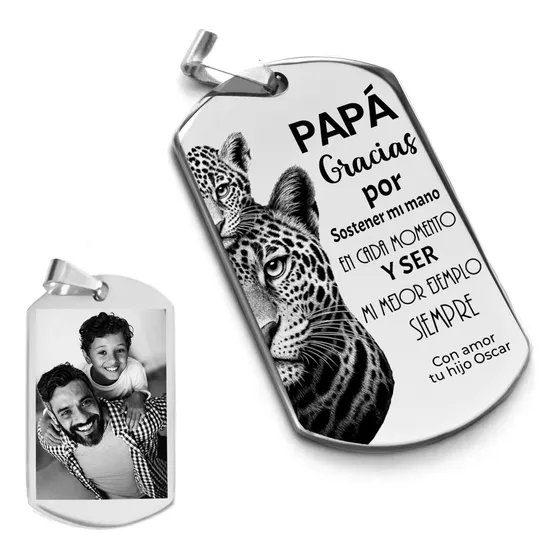 Llavero Animals Día Del Padre + Foto Personalizada