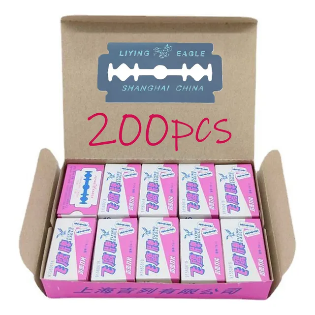 Navajas Fy Para Afeitar Doble Filo Acero Inoxidable C/200