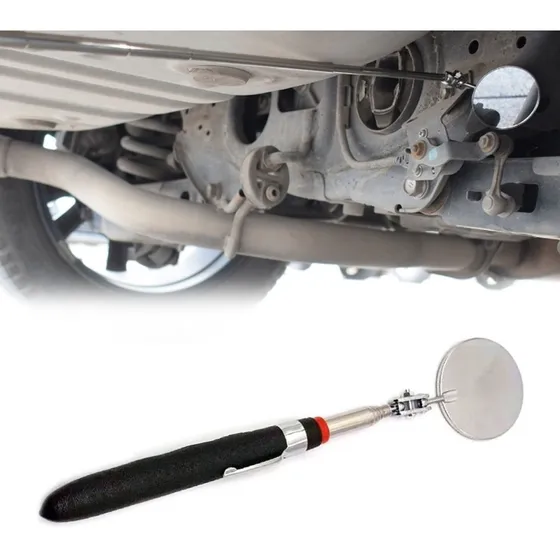 Espejo De Inspección Flexible Con Mango Extensible Telescópi