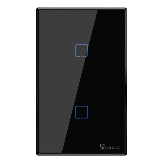 Interruptor De Pared Sonoff 2 Botones Wifi Y Rf T3us2c-tx