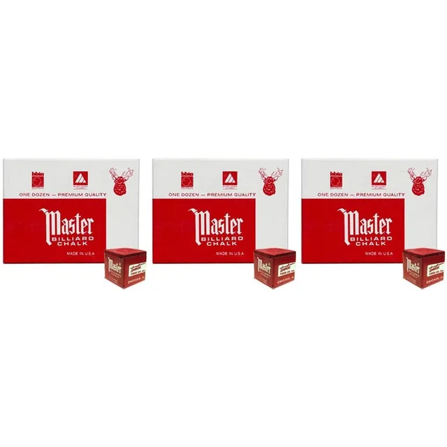 Masters Rojo Gis Billar  3 Dozen