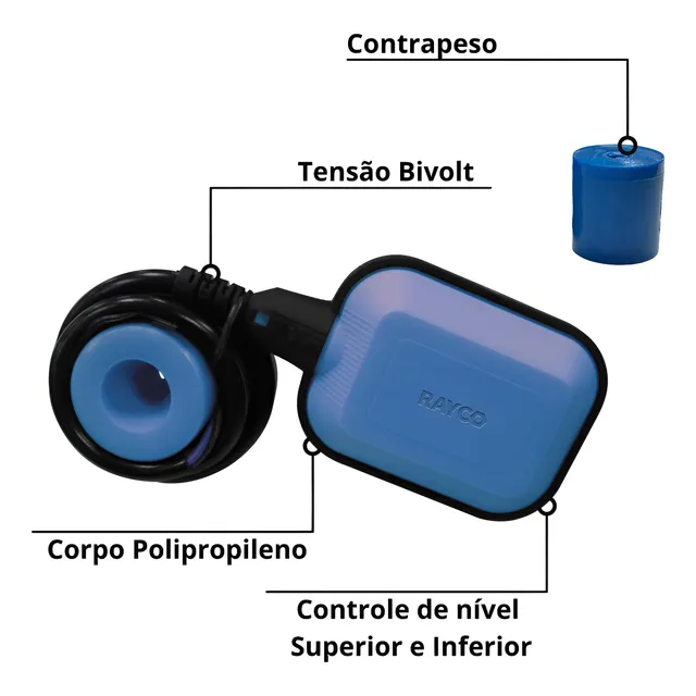 Chave Boia Nivel Inf/sup 15amp Bivolt Automática Elétrica
