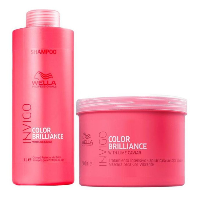 Kit Wella Color Brilliance - Sh 1l + Másc 500 Ml Kit Wella Color Brilliance - Sh 1l + Másc 500 Ml