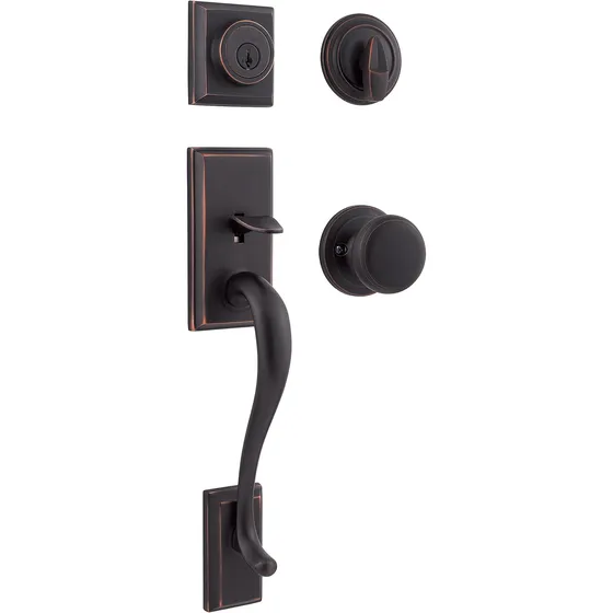 Mango De Cerradura De La Puerta Delantera De Kwikset Hawthor
