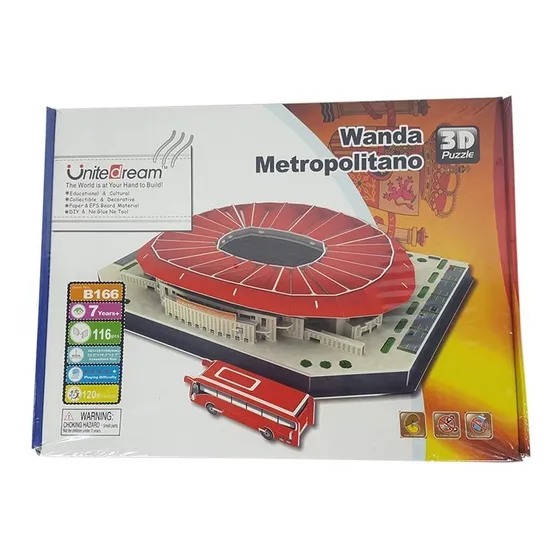 Rompecabezas 3d Estadio Wanda Metropolitano Atletico De Madr