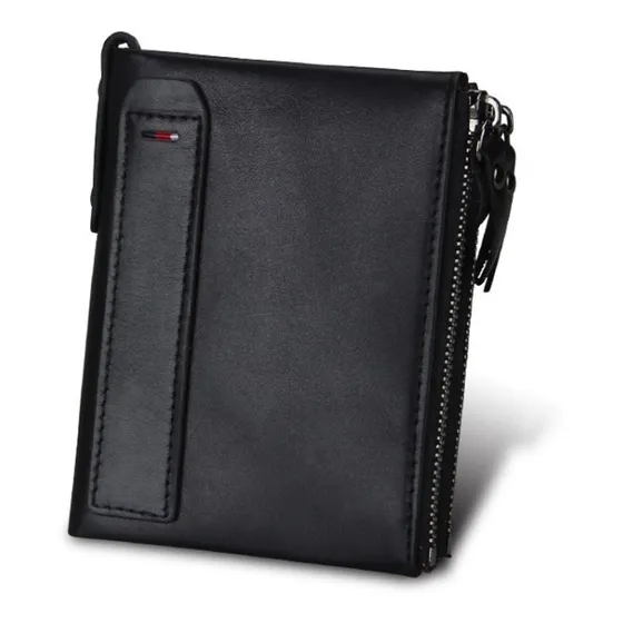 Cuero Genuino Billetera  Rfid Anti Magnético Anti Clonacion