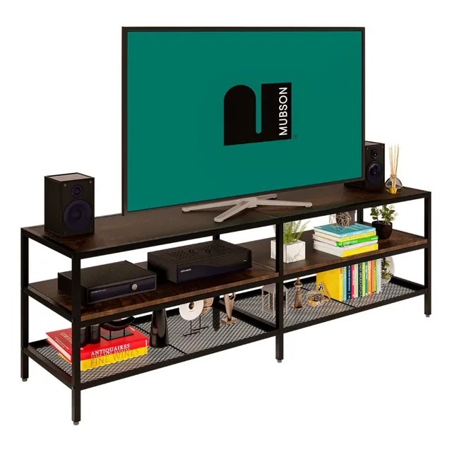 Mueble Para Tv D 50-80 Pulgadas Mesa Televisión 160cm Mubson Color Marrón