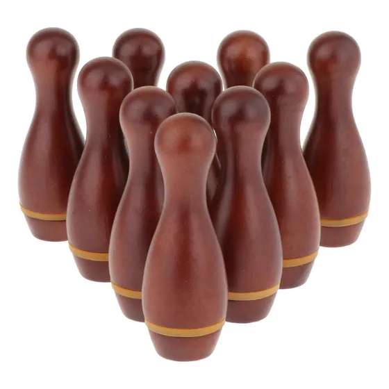 10x Mini Bolos Para Mesa De Tejo, Regalos, Juego De Bolos