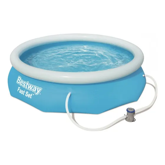Piscina Borde Inflable Redonda 305 X 76 Cm Bomba/filtro