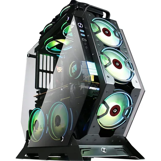 Gabinete Gamer Kediers Atx Mid Tower Open Case, A Pedido!!