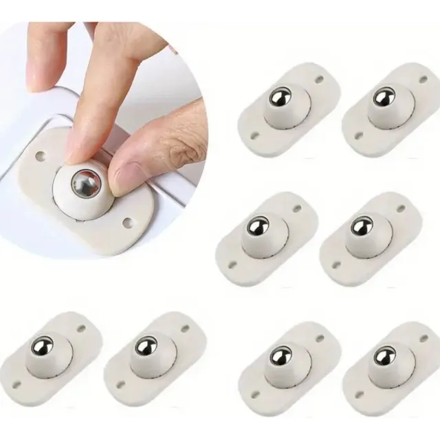 Kit X8 Ruedas Giratorias Adhesivas Para Muebles