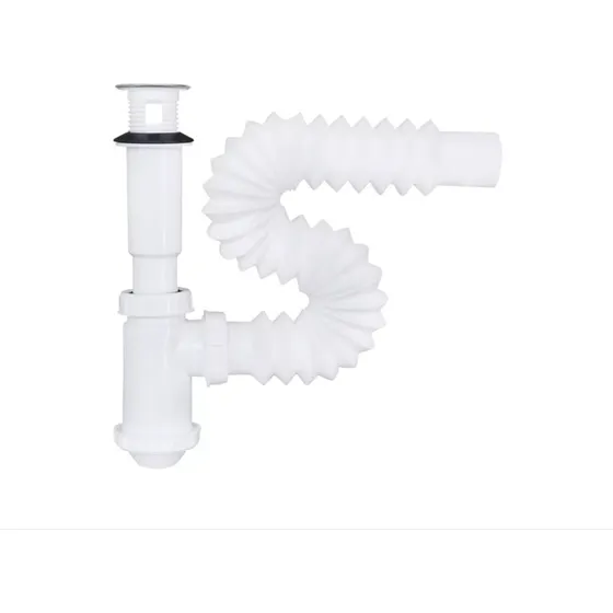 Cespol Flexible Blanco P/lavabo Bote Chico De Pvc 1 1/4