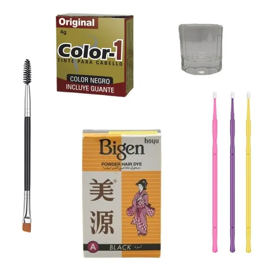 Kit De Cejas Semipermanente Sencillo 7 En 1 Bigen/color1