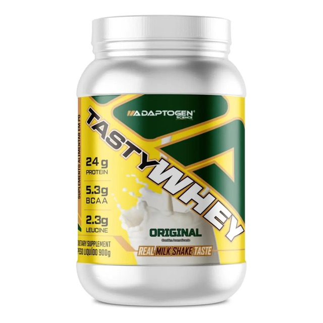 Tasty Whey 3w Adaptogen 912g Proteína Do Soro De Leite Sabor Original