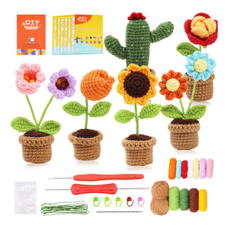 Kit De Inicio De Crochet Material Tejido De Flores Kit De Inicio De Crochet Material Tejido De Flores