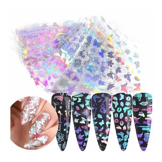 Láser10 Rollos Pegatinas Transfer De Uñas Láser10 Rollos Pegatinas Transfer De Uñas