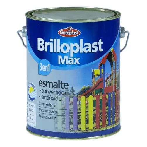 Brilloplast 3 En 1 Esmalte 1 Lts Acabado Brillante Color Blanco