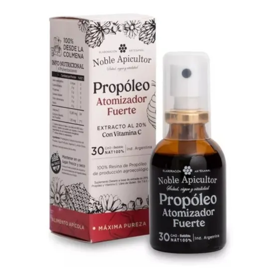 Propóleo Fuerte 20% Atomizador 30ml Noble Apicultor Garganta