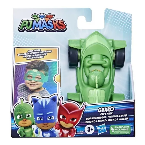 Figura Pj Masks Auto Y Mascara Gekko