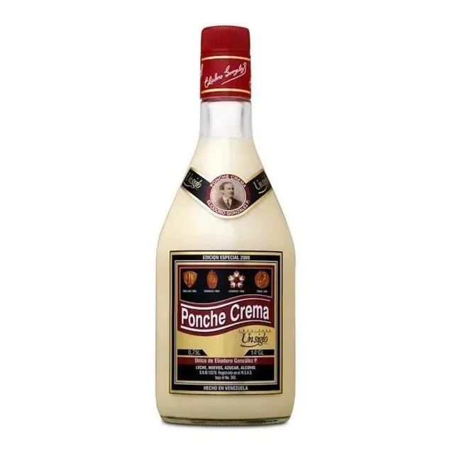 Ponche Crema Eliodoro Gonzalez 0.75 L 14 Gl