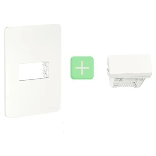 Kit Placas Con Accesorios Blanco Schneider