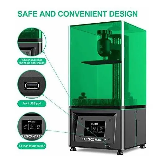 Elegoo Mars 2 Para Impresora 3d Msla Uv Photocuring Lcd Usb