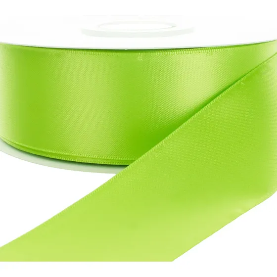 Cinta Verde Biche Raso Tela Satin Moños 25 Mts X 3.5 Cm