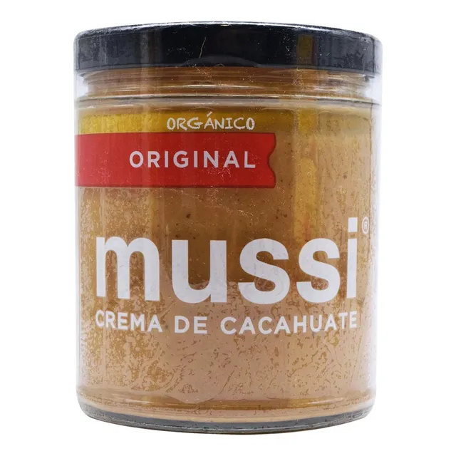 Crema De Cacahuate Mussi 4 Sabores Orgánica Saludable Peanut Sabor Natural